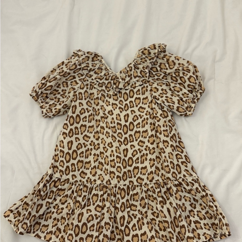 Janie and Jack Brown and Tan Casual Dress